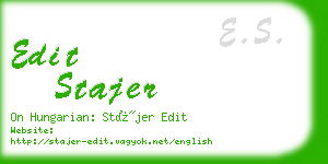 edit stajer business card